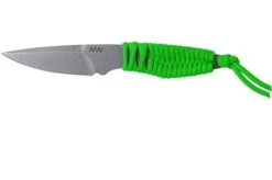 ANV P100 Sleipner, Neon Green Paracord, ANVP100-009, Black Kydex Sheath, Neck Knife