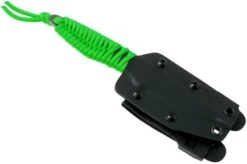 ANV P100 Sleipner, Neon Green Paracord, ANVP100-009, Black Kydex Sheath, Neck Knife -Knives Store ANVP100 009 05 anv knives
