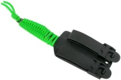 ANV P100 Sleipner, Neon Green Paracord, ANVP100-009, Black Kydex Sheath, Neck Knife -Knives Store ANVP100 009 06 anv knives