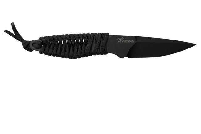 ANV Knives P100 Sleipner Cerakote, Grey Paracord, P100-038, Black Kydex Sheath, Neck Knife 2 ANV Knives P100 Sleipner Cerakote, Grey Paracord, P100-038, Black Kydex Sheath, Neck Knife - Image 2