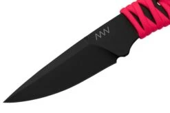 ANV Knives P100 Sleipner Cerakote, Pink Paracord, P100-044, Black Kydex Sheath, Neck Knife -Knives Store ANVP100 044 03 anv