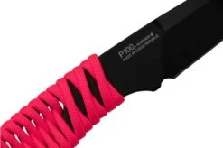 ANV Knives P100 Sleipner Cerakote, Pink Paracord, P100-044, Black Kydex Sheath, Neck Knife -Knives Store ANVP100 044 05 anv