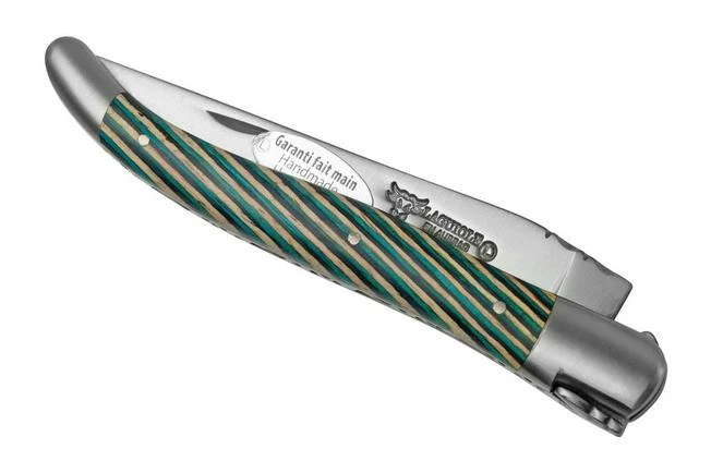 Laguiole En Aubrac Samba Turquoise L0212SATIF Turquoise Samba Wood, Matt, Laguiole Pocket Knife, 12 Cm 4 Laguiole En Aubrac Samba Turquoise L0212SATIF Turquoise Samba Wood, Matt, Laguiole Pocket Knife, 12 Cm - Image 4