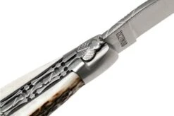 Laguiole En Aubrac 12cm Double Plates, Stag Horn Hand-filed, L0712BCI/FSB1 -Knives Store AUL0712BCI FSB1 06 laguiole en aubrac