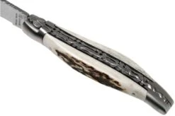 Laguiole En Aubrac 12cm Double Plates, Stag Horn Hand-filed, L0712BCI/FSB1 -Knives Store AUL0712BCI FSB1 07 laguiole en aubrac