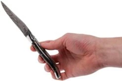 Laguiole En Aubrac 12 Cm Damast Pocket Knife, Full Handle Horn L0712PCI-FFI1 -Knives Store AUL0712PCI FFI1 08 laguiole en aubrac aul0712pci ffi1 08