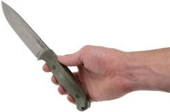 Bradford Guardian 5.5S, 3D OD Green Micarta Guardian 5.5 CPM 3V, Sabre Stonewashed 5.5S-102 -Knives Store BDK 55S 102 06 bradford knives