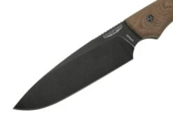 Bradford Knives Guardian 5, 5S-104N-3V, 3D Natural Micarta, CPM-3V, Sabre Grind, Nimbus Blackwashed Finish, Fixed Knife -Knives Store BDK 5S 104N 3V 03 bradford