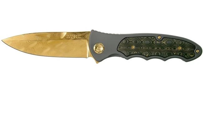 Böker Leopard-Damascus III Gold 42 110229DAM Limited Edition Pocket Knife 1 Böker Leopard-Damascus III Gold 42 110229DAM Limited Edition Pocket Knife