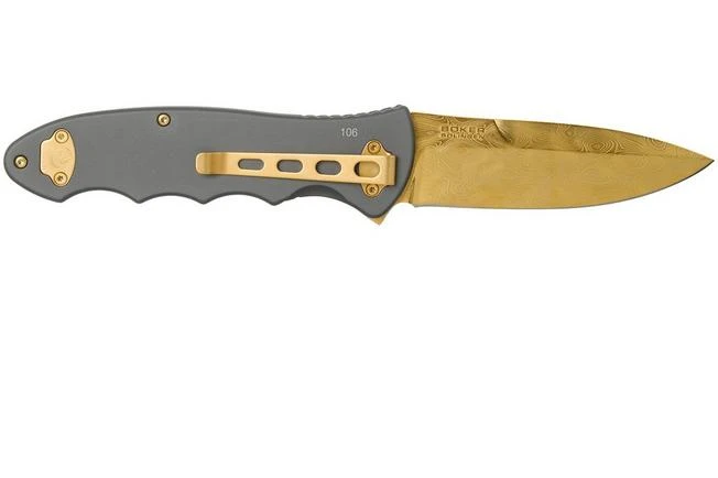 Böker Leopard-Damascus III Gold 42 110229DAM Limited Edition Pocket Knife 2 Böker Leopard-Damascus III Gold 42 110229DAM Limited Edition Pocket Knife - Image 2