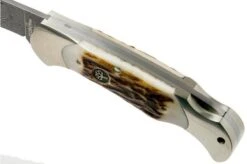 Böker Scout Spearpoint Stag Damascus 112201DAM Stag Horn, Pocket Knife -Knives Store BO112201DAM 07 boker