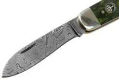 Böker Mono Damascus, Curly Birch Green 118030DAM Hunting Knife -Knives Store BO118030DAM 03 boker
