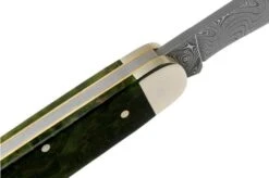 Böker Mono Damascus, Curly Birch Green 118030DAM Hunting Knife -Knives Store BO118030DAM 06 boker