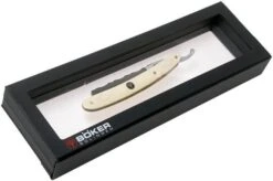 Böker Manufaktur The Historical Barber, White Elforyn 140224 Straight Razor -Knives Store BO140224 06 boker