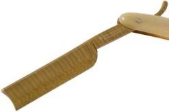 Böker Manufaktur Damascus Horn Straight Razor 140524DAM -Knives Store BO140524DAM 03 boker