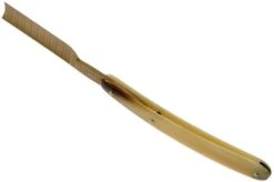 Böker Manufaktur Damascus Horn Straight Razor 140524DAM -Knives Store BO140524DAM 04 boker