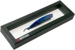 Böker Manufaktur Damascus Paua 140525DAM Straight Razor -Knives Store BO140525DAM 07 boker