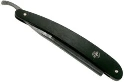 Böker Manufaktur Ebony Damascus Straight Razor 140609DAM -Knives Store BO140609DAM 06 boker