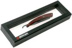 Böker Manufaktur Damascus Curly Birch 140610DAM Straight Razor -Knives Store BO140610DAM 07 boker