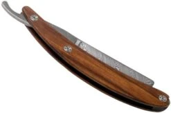 Böker Manufaktur Master Cutter Damascus, Desert Ironwood 140800DAM Straight Razor -Knives Store BO140800DAM 04 boker