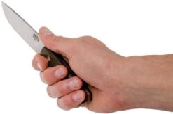 Bark River Highland Special A2, Green Canvas Micarta Outdoor Knife -Knives Store BRK01 131GNC 06 bark river