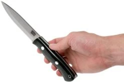 Bark River Aurora Scandi Cru-Wear Black Canvas Micarta -Knives Store BRK06 164BRKC 06 bark river knives