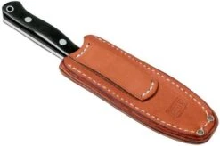 Bark River Bravo Necker II CPM 154CM, Black Canvas Micarta, Brown Sheath -Knives Store BRK07 002BRKC 08 bark river brk07 002brkc 08