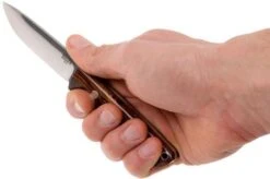 Bark River Bravo EDC A2 Rampless, Desert Ironwood, Brown Sheath -Knives Store BRK07 007DIW1 06 bark river brk07 007diw1 06