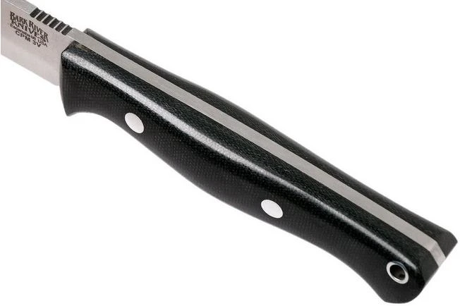 Bark River Gunny Scandi CPM 3V, Black Canvas Micarta, Brown Sheath 5 Bark River Gunny Scandi CPM 3V, Black Canvas Micarta, Brown Sheath - Image 5