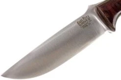 Bark River Gunny CPM 3V, Burgundy Snakeskin Micarta, Brown Sheath -Knives Store BRK07 025SBCM 03 bark river brk07 025sbcm 03