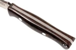 Bark River Gunny CPM 3V, Burgundy Snakeskin Micarta, Brown Sheath -Knives Store BRK07 025SBCM 05 bark river brk07 025sbcm 05