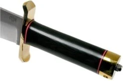 Bark River V-44 Bowie A2 Black Canvas Micarta, Brass Double Quillion, Bowie-knife -Knives Store BRK08 231BKC BDQ 05 bark river knives