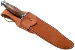 Bark River Highwayman III A2 Stacked Leather, Black Gold Maple Bowie Knife -Knives Store BRK08 313SLBGS 06 bark river knives