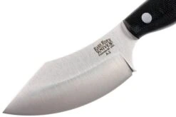 Bark River JX6 Companion A2, Black Canvas Micarta, Brown Sheath -Knives Store BRK10 112BRKC 03 bark river brk10 112brkc 03