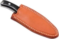Bark River JX6 Companion A2, Black Canvas Micarta, Brown Sheath -Knives Store BRK10 112BRKC 07 bark river brk10 112brkc 07