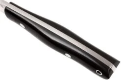 Bark River Kalahari Hunter A2, Black Canvas Micarta, Brown Sheath -Knives Store BRK12 112BRKC 05 bark river brk12 112brkc 05