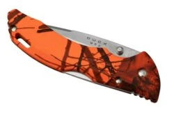 Buck Bantam BHW, Mossy Oak, Blaze Orange Camo 0286CMS9 Pocket Knife -Knives Store BUCK0286CMS9 06 buck