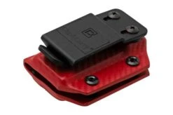 Clip And Carry Kydex Sheath SOG Powerlock, Carbon Fiber Red SPWRLK-CF-RED Belt Holster -Knives Store CASPWRLK CF RED 03 clipandcarry