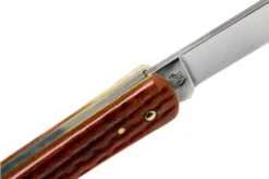 Case Knives Sod Buster Jr Pocket Worn Harvest Orange Bone Corn Cob Jig 07396, 6137 SS Pocket Knife -Knives Store CE07396 06 case
