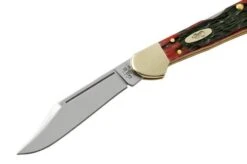Case Mini Copperlock Crimson Red Peach Seed Jigged Bone, 27385, 61749L SS Pocket Knife -Knives Store CE27385 03 case
