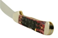 Case Mini Copperlock Crimson Red Peach Seed Jigged Bone, 27385, 61749L SS Pocket Knife -Knives Store CE27385 05 case