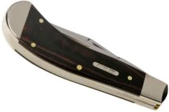 Case Saddlehorn Smooth Black Red Micarta, 27856, TB102110 SS Pocket Knife, Tony Bose Design -Knives Store CE27856 04 case knives