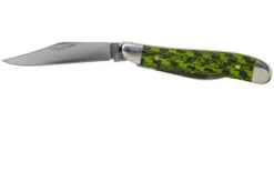Case Peanut Green & Black Carbon Fiber-G10 Weave Smooth, 50714, 10220 SS Pocket Knife -Knives Store CE50714 03 case