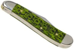 Case Peanut Green & Black Carbon Fiber-G10 Weave Smooth, 50714, 10220 SS Pocket Knife -Knives Store CE50714 04 case