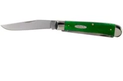 Case Trapper Brilliant Green Bone, Smooth, 52820, 6254 SS Pocket Knife -Knives Store CE52820 03 case 1