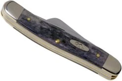 Case Medium Stockman Pocket Worn Grey Bone, Crandall Jig, 58413, 6318 CV Pocket Knife -Knives Store CE58413 04 case