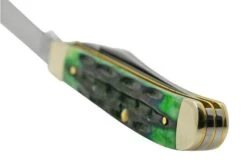 Case Jig Mini Trapper, Hunter Green Bone, Deep Canyon, 75834, 6207 SS, Pocket Knife -Knives Store CE75834 04 case