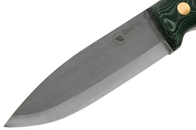 Casström No. 10 Swedish Forest Knife Green Micarta, K720 Scandi Grind 13123 With Firesteel 3 Casström No. 10 Swedish Forest Knife Green Micarta, K720 Scandi Grind 13123 With Firesteel - Image 3