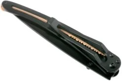 Deejo Tattoo Black Serrated 37g, Olive, Hunting Scene, 1GB000512 Pocket Knife -Knives Store DJ1GB000512 05 deejo