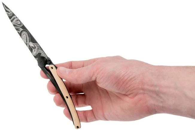 Deejo Tattoo Black 37g, Juniper Wood, Snake 1GB127 Pocket Knife 8 Deejo Tattoo Black 37g, Juniper Wood, Snake 1GB127 Pocket Knife - Image 8